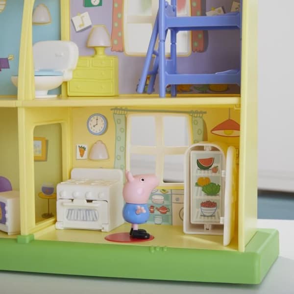 PEPPA PIG - Peppas äventyr - Peppas dag- och natthus - Förskoleleksak med fraser - ljud - ljus - från 3 år