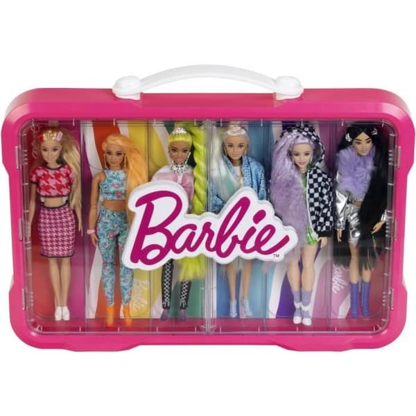 Barbie Displayfodral - KLEIN - 5808 - För 6 dockor med ljusspänne - Från 3 år