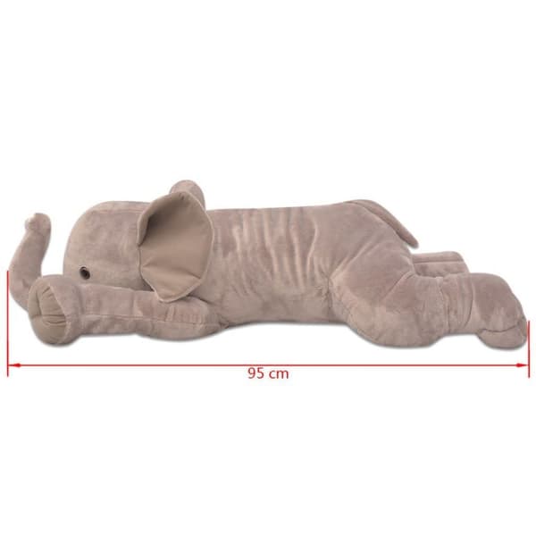 vidaXL Gosedjurselefant plysch XXL 95 cm