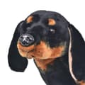 Miniatyrbilde 3 av 5: vidaXL Stående lekehund dachshund plysj svart XXL