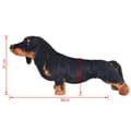 Miniatyrbilde 5 av 5: vidaXL Stående lekehund dachshund plysj svart XXL
