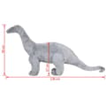 Pikkukuva 5 / 5: vidaXL Seisova leludinosaurus Brachiosaurus XXL plyysi harmaa