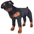 Pikkukuva 1 / 5: vidaXL Seisova pehmolelu rottweiler musta ja valkoinen XXL