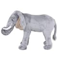 Miniatyrbillede 2 af 5: vidaXL stående tøjdyr elefant plysstof XXL grå