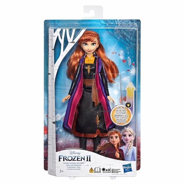 Frozen 2 / Frost 2, Dukke med lys-tøj - Anna