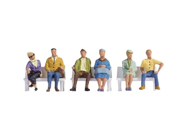 NOCH Sitting People, N (1:160), Flerfarget