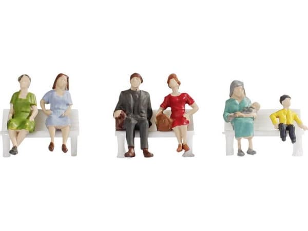 NOCH Sitting People, HO (1:87), Multifärg