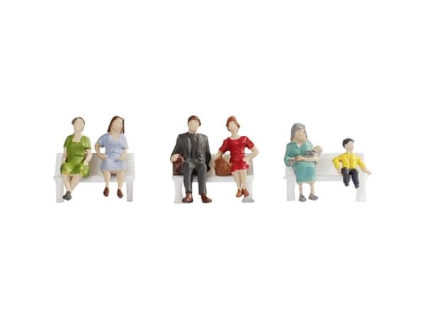 NOCH Sitting People, HO (1:87), Multifärg
