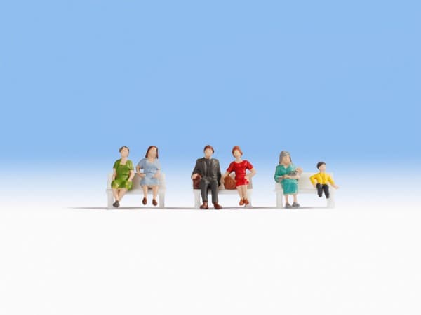 NOCH Sitting People, HO (1:87), Multifärg Multifärg