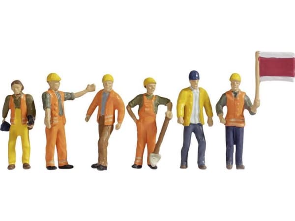 NOCH Track Workers, N (1:160), Blå, Orange, Gul
