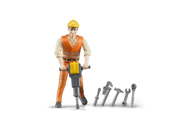 Bruder Construction worker with accessories toy
