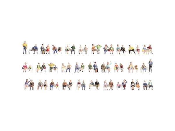 NOCH Sitting figures, N (1:160), Multifärg