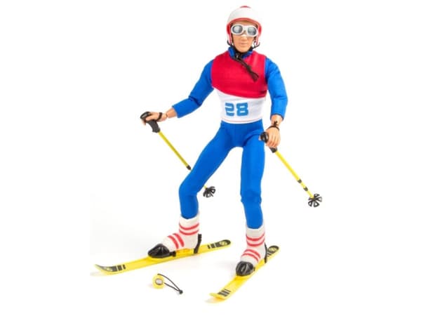 Action Figur som står på ski med tilbehør 30,5cm - Assorted