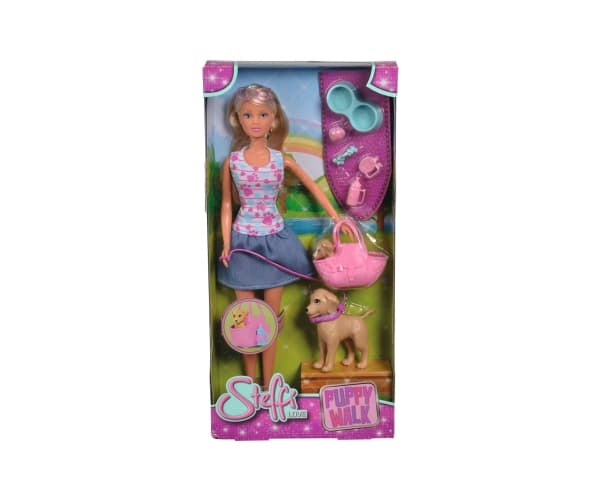 Simba Toys Steffi LOVE Puppy Walk, Stor docka, Flicka, 3 År, Flicka, Multifärg