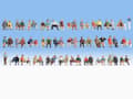 Miniatyrbilde 1 av 3: NOCH Sitting People, TT (1:120), Flerfarget