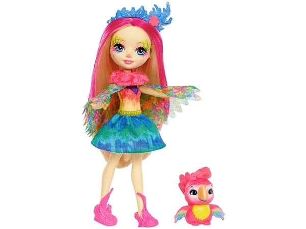 Mattel Enchantimals Peeki Parrot, Jente, 4 år, Gutt/Jente, 215,9 mm, Flerfarget