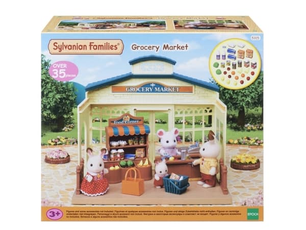 Sylvanian Families Supermarked, Leke figur, 3 år, Flerfarget