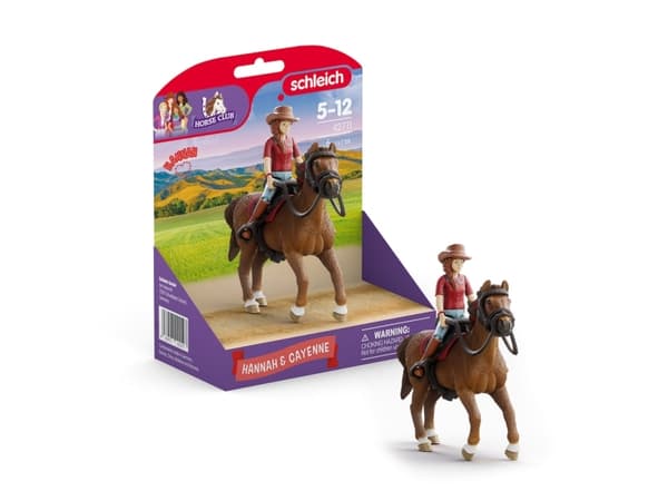 SCHLEICH HORSE CLUB Hannah &amp; Cayenne