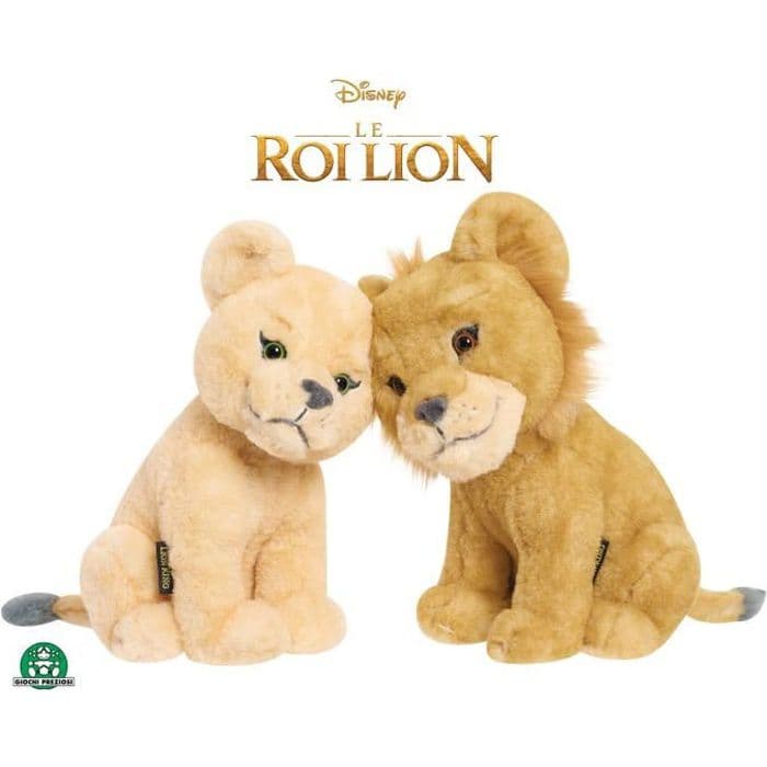 GIOCHI PREZIOSI - Løvenes konge - Filmen - udstoppede dyr 17 cm Simba & Nala kos