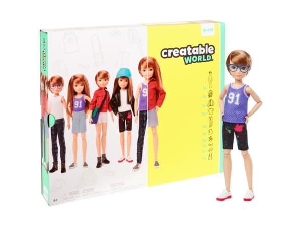 Creatable World Deluxe Character Doll Copper Straight Hair, Motedukke, Hankjønn og Jente (sett), 6 år, Gutt/Jente, 260 mm, Flerfarget