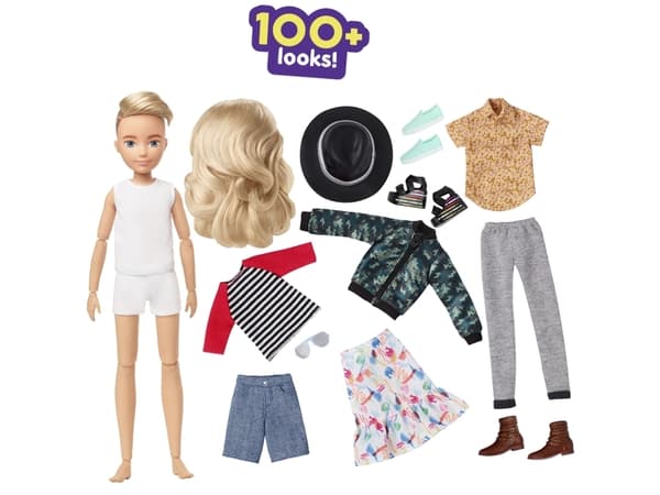 Creatable World Deluxe Character Blond Hair, Motedukke, Hankjønn og Jente (sett), 6 år, Gutt/Jente, 260 mm, Flerfarget