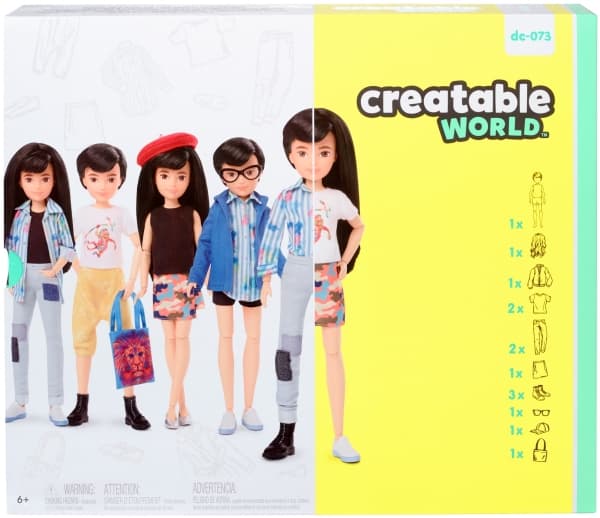 Creatable World Deluxe Character, Modedocka, Man och kvinna (set), 6 År, Pojke/flicka, 299,4 mm, Multifärg