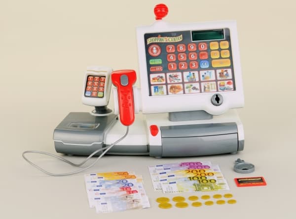 Theo Klein Electronic cash register, Gutt/Jente, Flerfarget