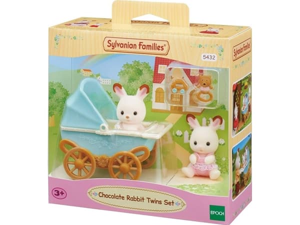 Sylvanian Families 5432 Chocolate Bunny Twins Set (Pushchairs)
