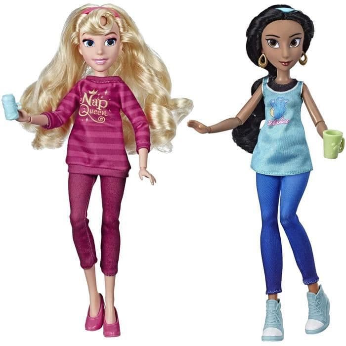 Disney Princesses - Comfy Squad Jasmine og Aurore trendy dukker - 30 cm