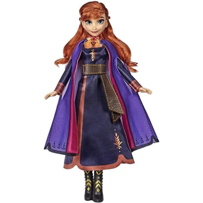 Disney Frozen 2 - Laulava Anna-nukke (ranskalainen) - 26 cm