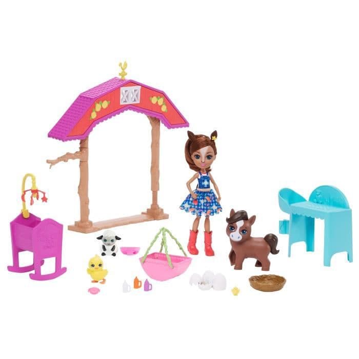 ENCHANTIMALS Gården Planteskole - Mini-dukkekasse - 4 år og +