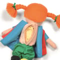 Miniatyrbillede 3 af 3: Pippi Taldocka, Tyg, 40cm