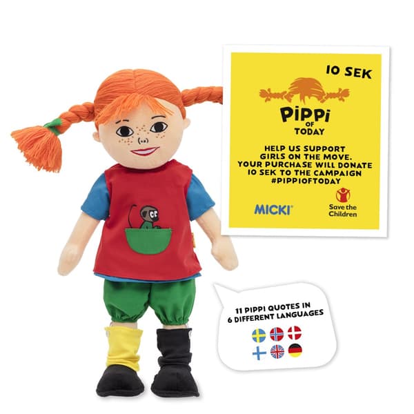 Pippi Taldocka, Tyg, 40cm
