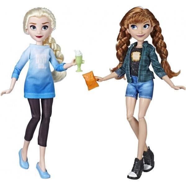 Disney Princesses Frozen - Comfy Squad Elsa og Anna trendy dukker - 30 cm