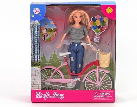 Adaras docka med cykel