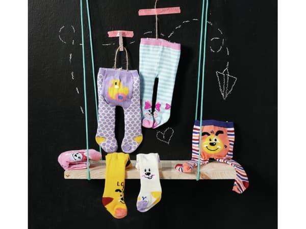 Zapf BABY born Tights 2 Pairs [Design may vary]
