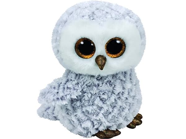 TY Ty Beanie Boos Owlette vit uggla 24 cm (37086)