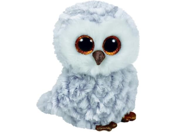 TY Ty Beanie Boos Owlette vit uggla 24 cm (37086)