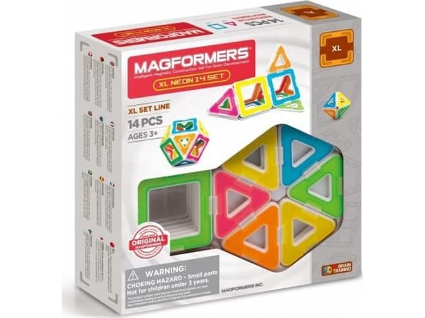 Magformers rakennuspalikat XL Neon 14 kpl (GXP-699188)
