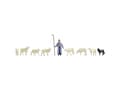 Miniatyrbilde 3 av 3: NOCH Sheep and Shepherd, Flerfarget