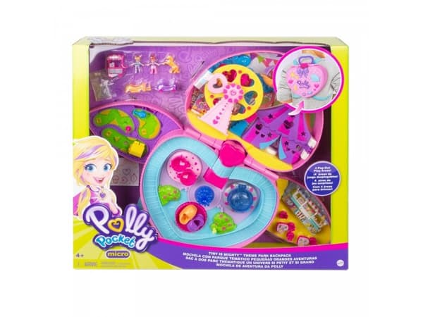 Mattel Polly Pocket expanderbar ryggsäck nöjespark (GKL60)