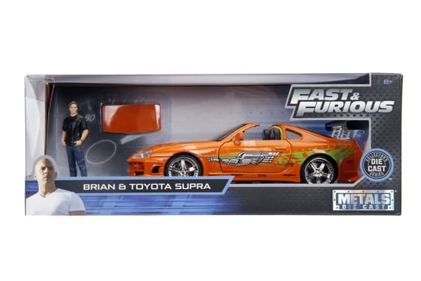 Jada Toys JADA Fast and Furious Brians Toyota Supra Figur 1:24 Bil