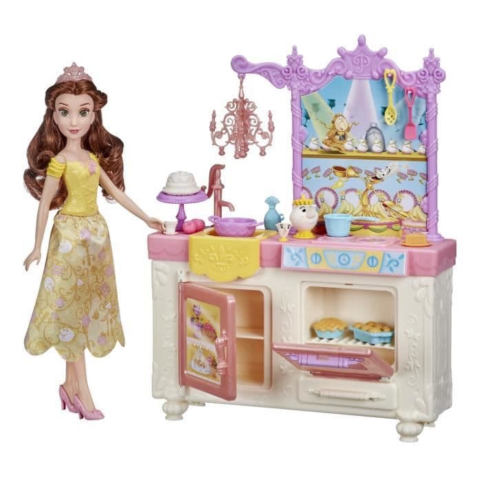 Disney Princesses - Belle dukke og hendes kongelige køkken