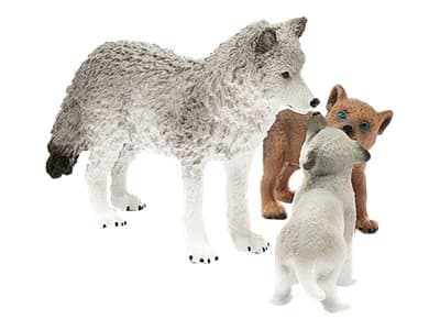 Schleich Wild Life - Vargmamma med valpar