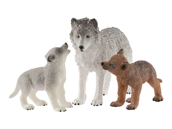 Schleich Wild Life - Vargmamma med valpar