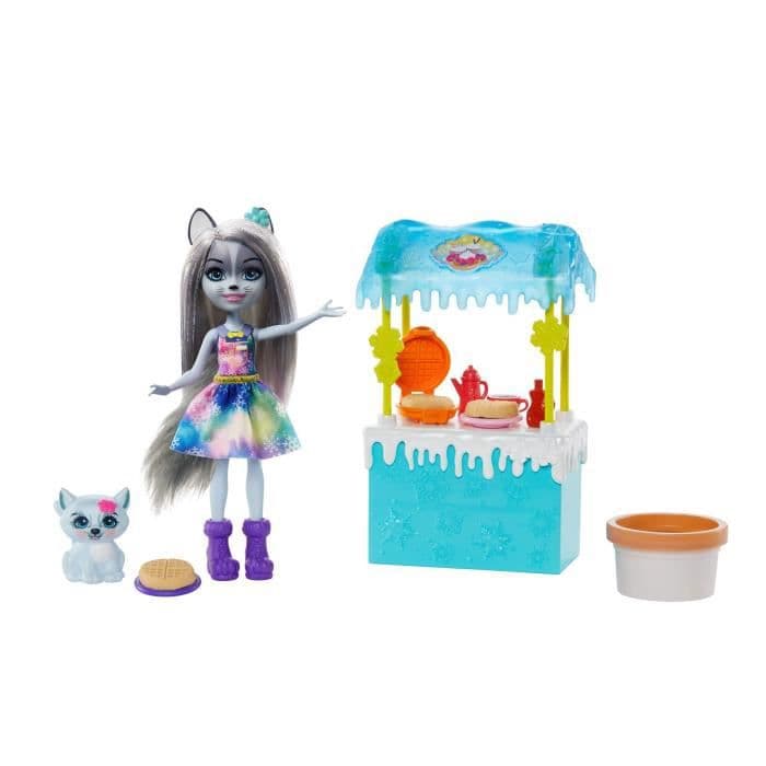 ENCHANTIMALS Snowy Valley 15 cm Hawna Husky dukke og flødeskum