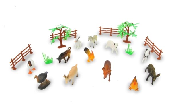 Jamara Farm animals Set, 3 År, Multifärg, Plast, 20 styck