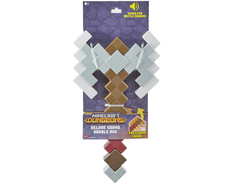 Minecraft Sound Foam Battle Axe or Sword 1 pcs assorted