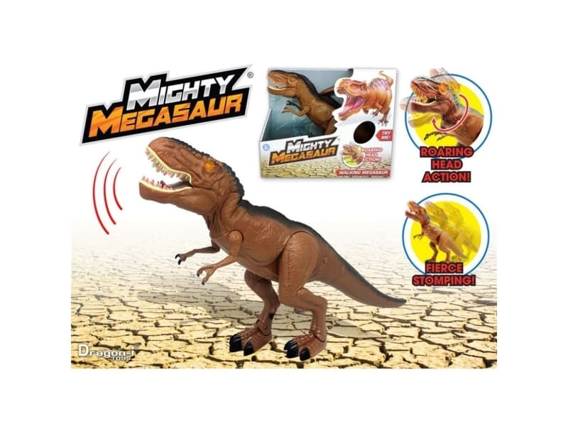 Mighty Megasaur 30 CM Battery Operated Walking T Rex