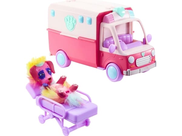 Moose Toys Little Rescue Scruff-a-luvs Ambulance Playset